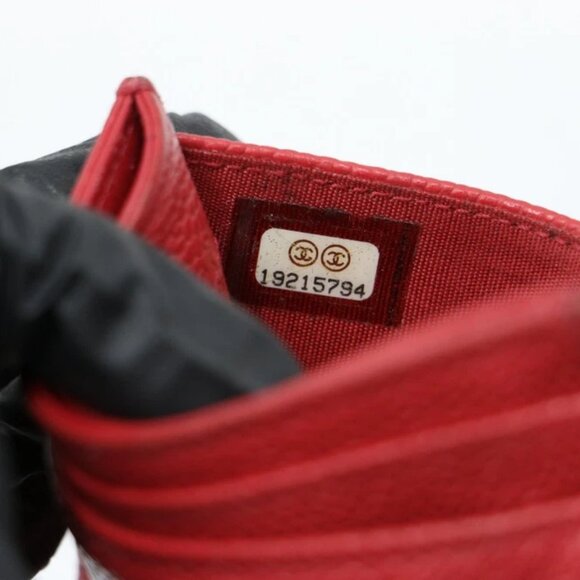 Chanel Caviar Timeless CC Card Holder Red - Picture 12 of 15